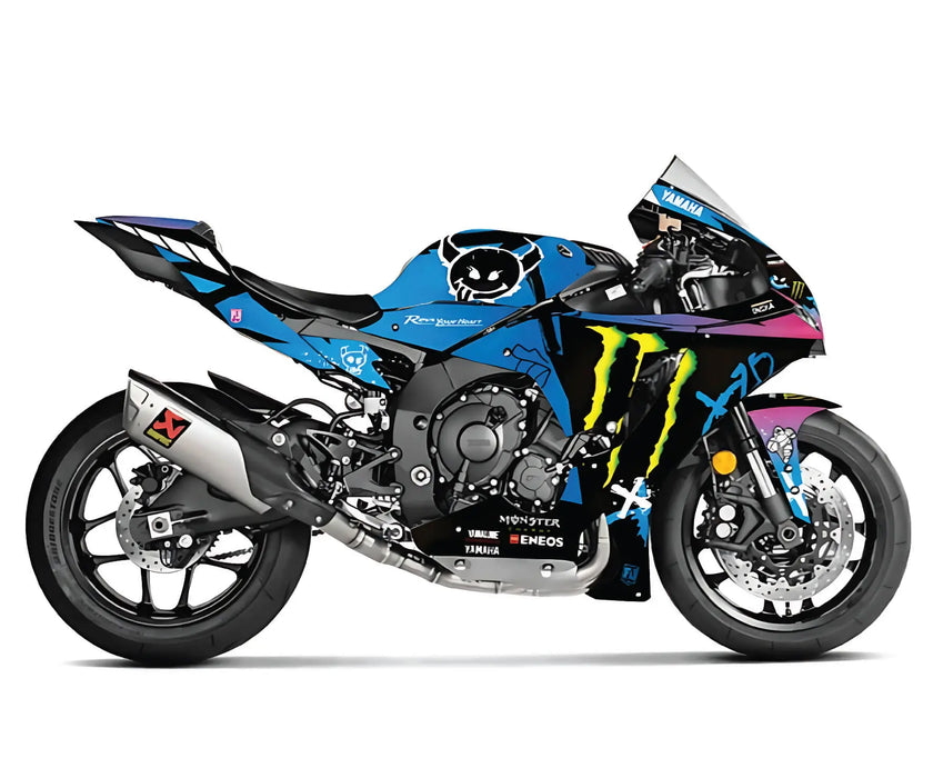 Yamaha Fabio Quartararo Style Monster Monster Graphic Kit Design Bikerz Kingdom