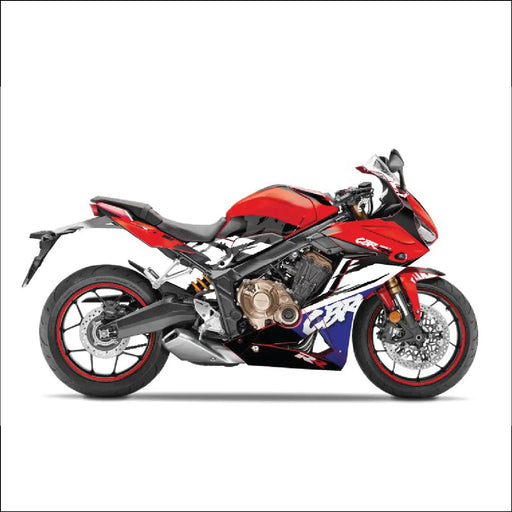 Honda CBR 650 R 2019-2022  Classic Graphic Kit Red Blue Bikerz Kingdom