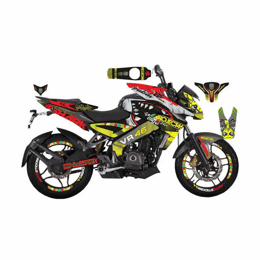 Bajaj Pulsar 2014 - 2022 NS200 Shark Sticker Kit Decal Wrap Set Bikerz Kingdom